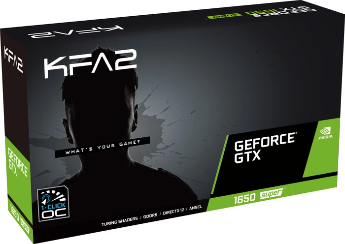 KFA2 GeForce GTX 1650 SUPER EX (1-Click OC), 4GB GDDR6, DVI, HDMI, DP