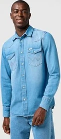Wrangler Regular Western Hemd langarm mid light wash (Herren)