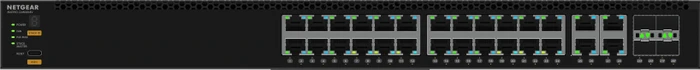 Netgear AVoIP M4350 Rackmount 2.5G Managed Switch, 28x RJ-45, 4x SFP28, 688W PoE++