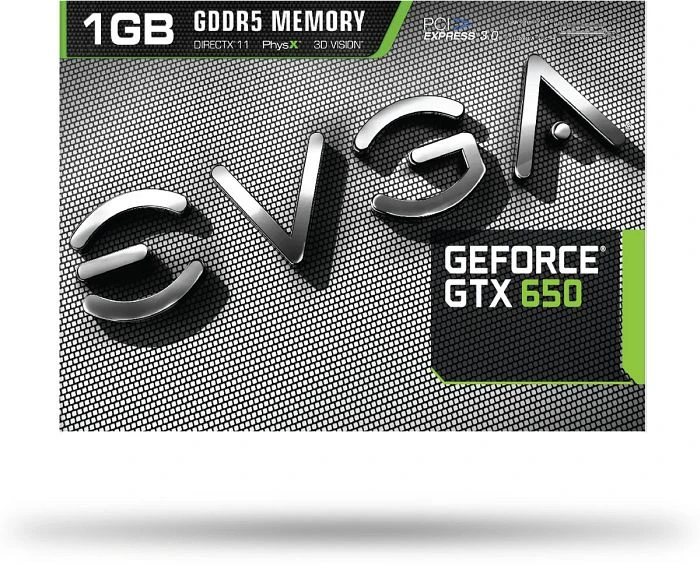 EVGA GeForce GTX 650, 1GB GDDR5, 2x DVI, Mini HDMI