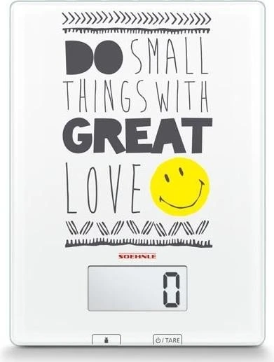 Soehnle Edition Smiley Do small things digitale Küchenwaage
