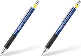 Staedtler Mars Micro 775 Druckbleistift B 0.3mm graphit, schwarz/blau, Radierer