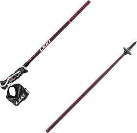 Leki Artena Airfoil 3D Alpin Skistock aubergine red/coral/white (Damen)