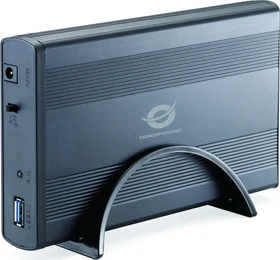 Conceptronic 3.5" Hard Disk Box, schwarz, 3.5", USB-A 3.0