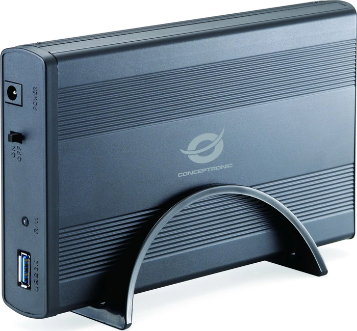 Conceptronic Speichergehäuse 8,9 cm 3.5" 1 Sender/Kanal SATA 1.5Gb/s 150 MBps USB 3.0 Schwarz (CHD3DUSB3) Image