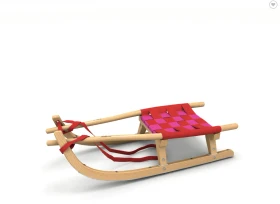 Kathrein Jugend Touren Schlitten rot/pink (Junior)