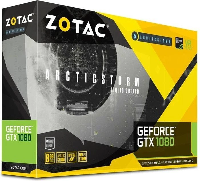 Zotac GeForce GTX 1080 ArcticStorm, 8GB GDDR5X, DVI, HDMI, 3x DP