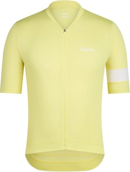 Rapha Core Lightweight Trikot kurzarm canary yellow/white (Herren)