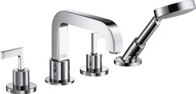 Hansgrohe Axor Citterio 4-Loch Wannenkombination mit Hebelgriff und Rosette chrom