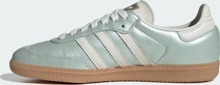 adidas Samba OG linen green metallic/off white/cyber metallic (Damen)