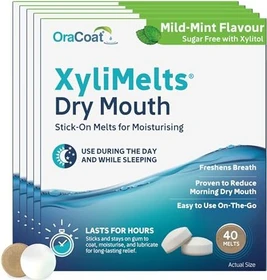 OraCoat XyliMelts Hafttabletten Milde Minze, 200 Stück