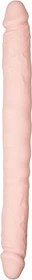 EasyToys Doppelendiger Dildo 40cm beige