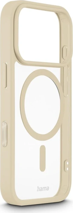 Hama Handyhülle Frame Protect magnetisch für Apple iPhone 17 Pro transparent/beige