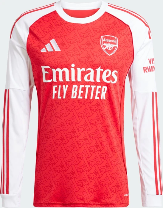 adidas FC Arsenal 2025/2026 Heimtrikot langarm better scarlet/white (Herren)