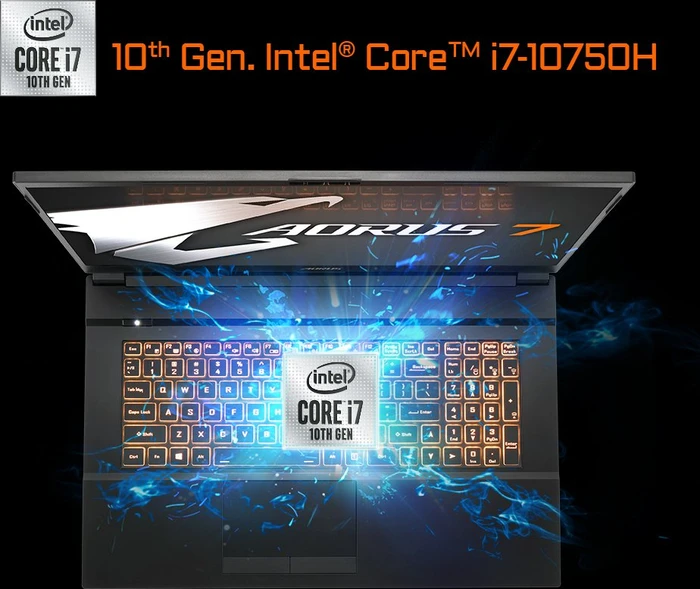 GIGABYTE AORUS 7, Core i7-10750H, 16GB RAM, 512GB SSD, 1TB HDD, GeForce GTX 1660 Ti, UK