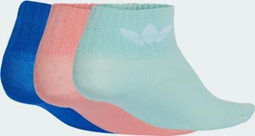 adidas Mid-Ankle Socken semi pink spark/blue/semi flash aqua, 3 Paare (Junior)