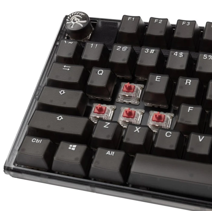 Ducky One 3, Aura Black, TKL, LEDs RGB, MX SILENT RGB RED, USB, US