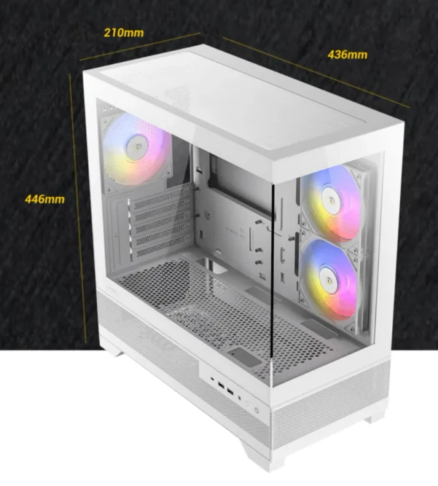 Antec CX500M RGB, weiß, Glasfenster