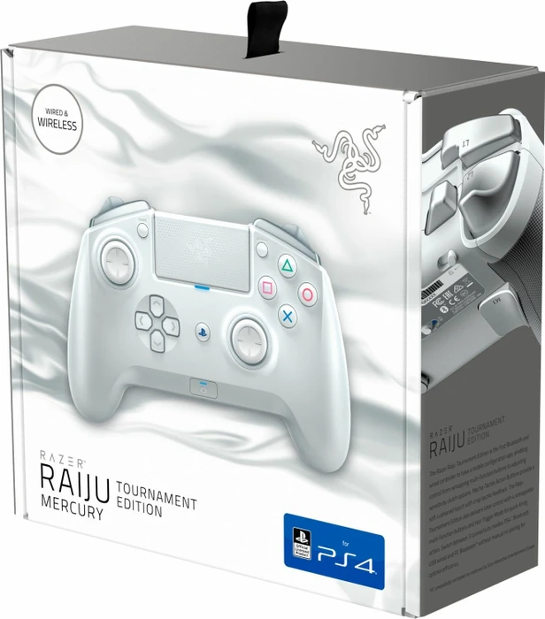 Razer Raiju Tournament Edition Wireless Controller mercury white (PS4/PC)