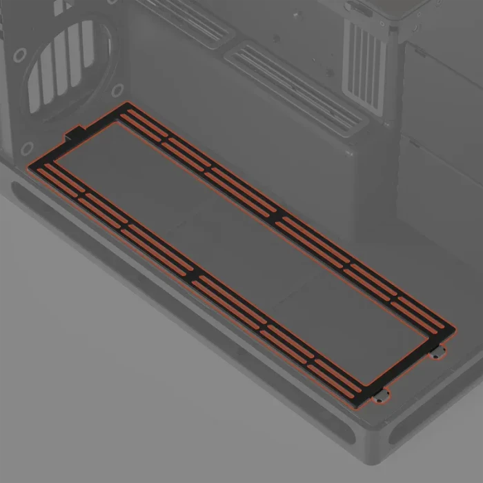 HAVN Untere Lüfterhalterung 3x 120mm/3x 140mm für HAVN HS 420