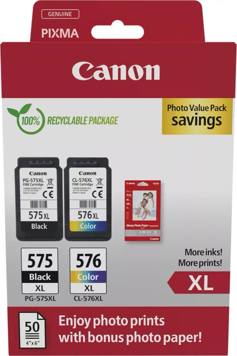 Canon Tinte PG-575XL/CL-576XL Photo Value Pack