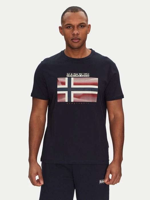 Napapijri Lari T-Shirt kurzarm dark blue (Herren)