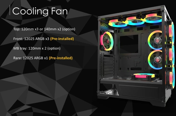 Raijintek Ponos TG4, Glasfenster