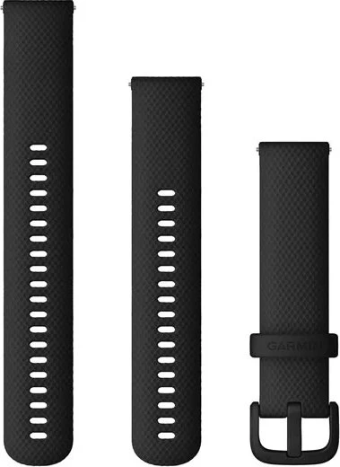 Garmin Schnellwechsel Ersatzarmband 20mm Silikon schwarz