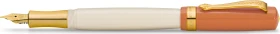 Kaweco Student 70's Soul creme/orange, rechte Hand, breit