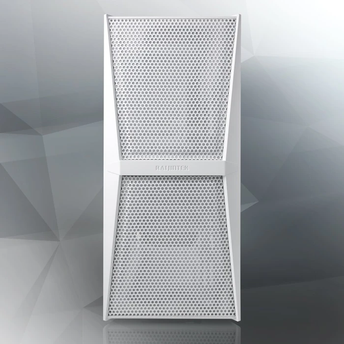 Raijintek Silenos MS, weiß, Glasfenster