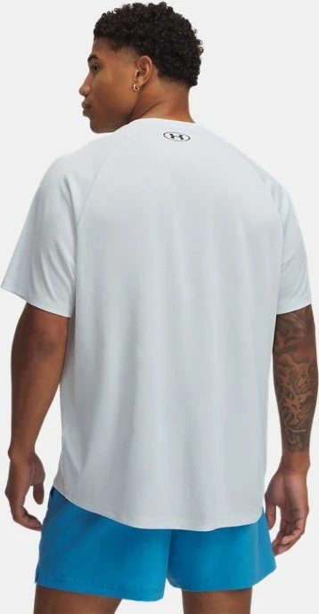 Under Armour Tech Textured Funktionsshirt kurzarm distant gray/black (Herren)