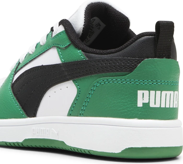 Puma Rebound V6 Lo puma white/puma black/archive green (Junior)