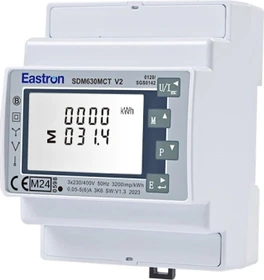 Eastron SDM630MCT V2 Smart Meter Energiezähler, 1-Phase/3-Phasen, Stromzähler