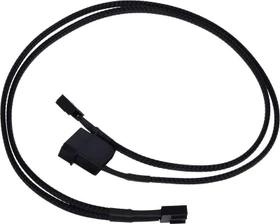 Phobya 4-Pin auf 4-Pin/Molex Adapter, 50cm, schwarz
