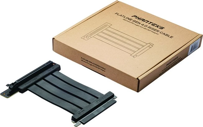 Phanteks Vertical GPU Riser Extender Flatline, gewinkelt, PCIe 4.0, 150mm