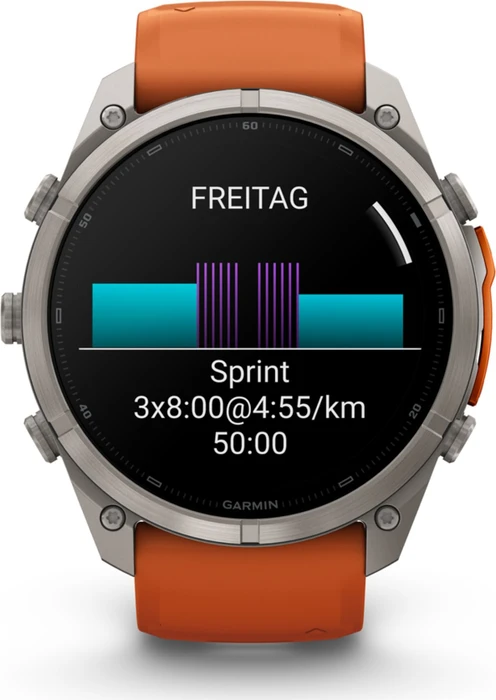 Garmin Fenix 9 Pro 51mm titanium/autumn orange-spark orange