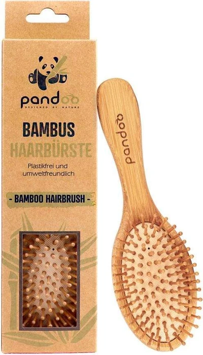 Pandoo Bambus Haarbürste mit Naturborsten