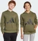 adidas Essentials Hoodie olive strata/black (Junior) Vorschaubild