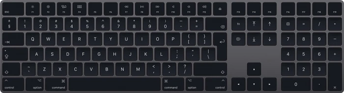 Apple Magic Keyboard mit Ziffernblock, grau, DK
