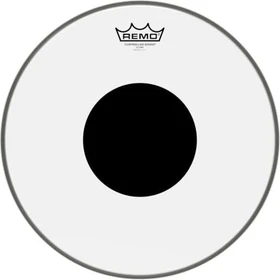 Remo Controlled Sound Clear Black Dot 14"