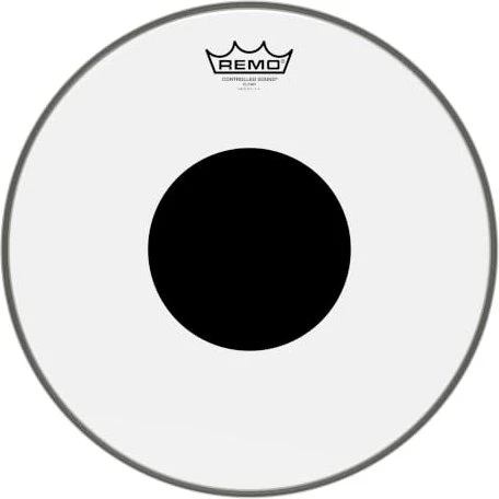 Remo Controlled Sound Clear Black Dot 14"