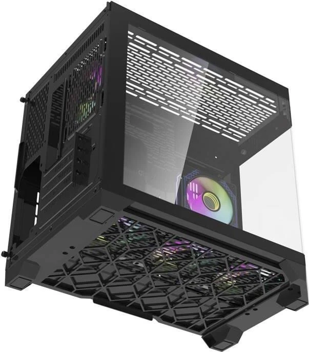 DarkFlash FT418 Black, Glasfenster