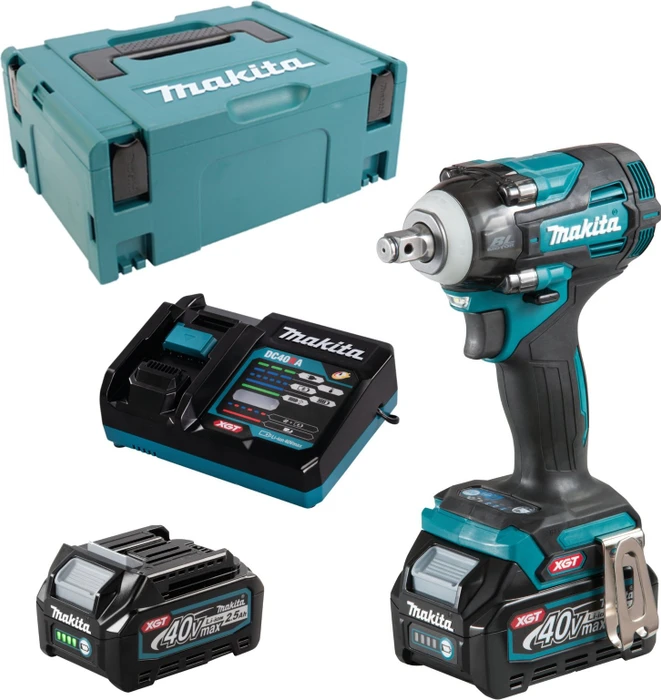 Makita TW004GD201 XGT Akku-Schlagschrauber inkl. MAKPAC + 2 Akkus 2.5Ah