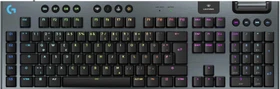 Logitech G915 X Lightspeed, schwarz, LEDs RGB, GL TACTILE, USB/Bluetooth, DE