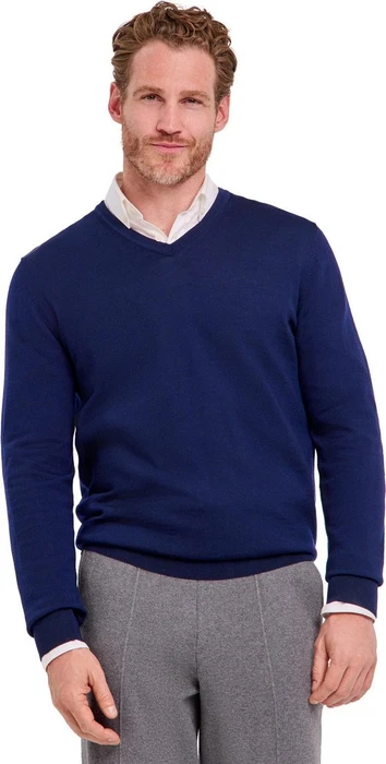 Falke Basic Apparel V-Ausschnitt Pullover space blue (Herren)