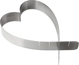 Zenker Herz Tortenring verstellbar 26.5cm