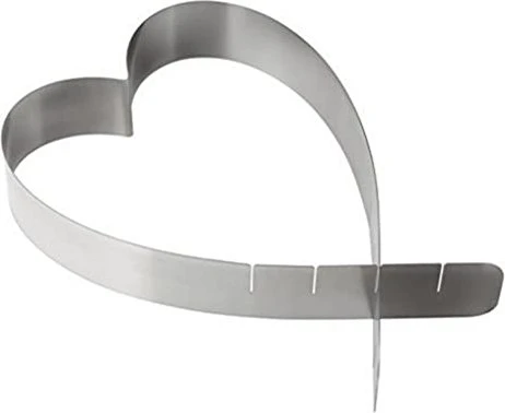 Zenker Herz Tortenring verstellbar 26.5cm