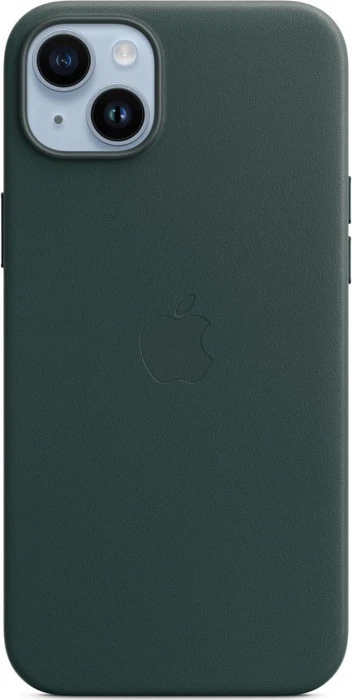 Apple Leder Case mit MagSafe für iPhone 14 Plus waldgrün