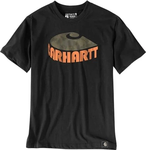 Carhartt Core Logo T-Shirt kurzarm schwarz (Herren)