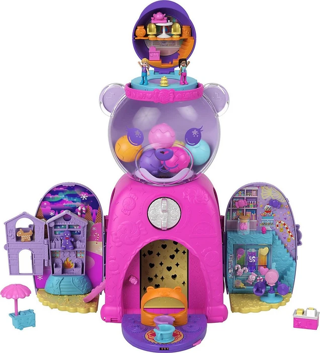 Mattel Polly Pocket - Bärchen-Kaugummiautomat Spielset